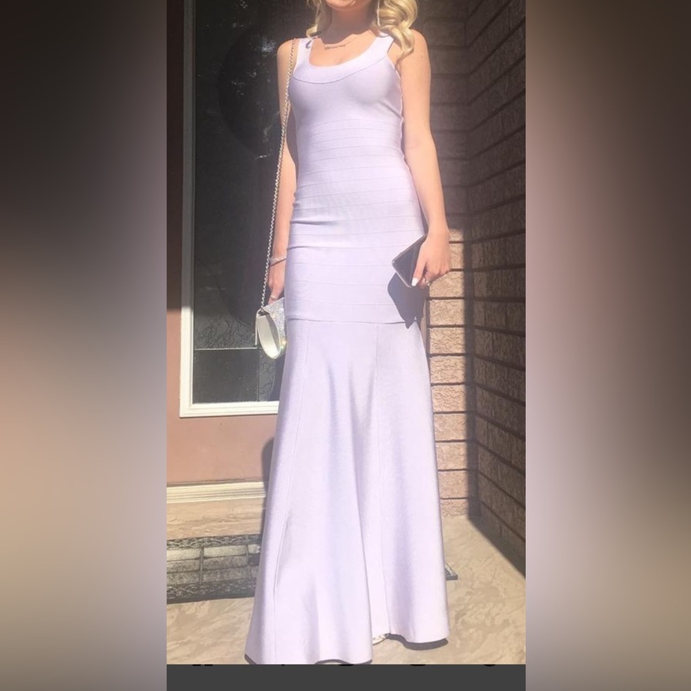 Lilac Ribbed Dress